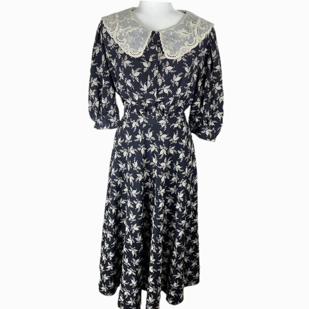Vintage 90s Sonya Ratay for San Andre 2 Floral Piece Skirt Set Sz 8
